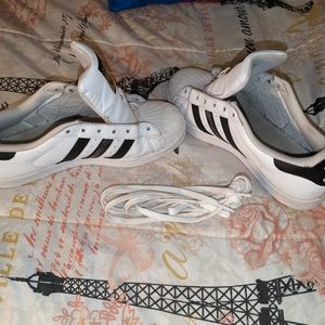 Black and White Shell Top Adidas